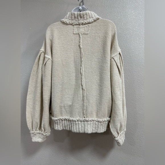 FREE PEOPLE We The Free Cute In This Cardigan Womens Size Small Ivory Chunky NWT - Picture 7 of 16